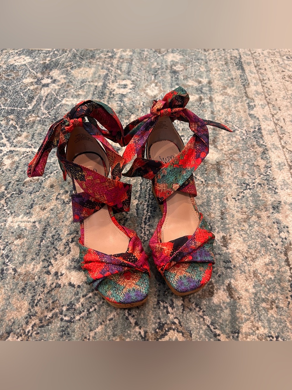 Impo Women's Omyra Ankle Wrap Wedge Sandals